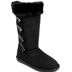 Black Suede Women's Boots New